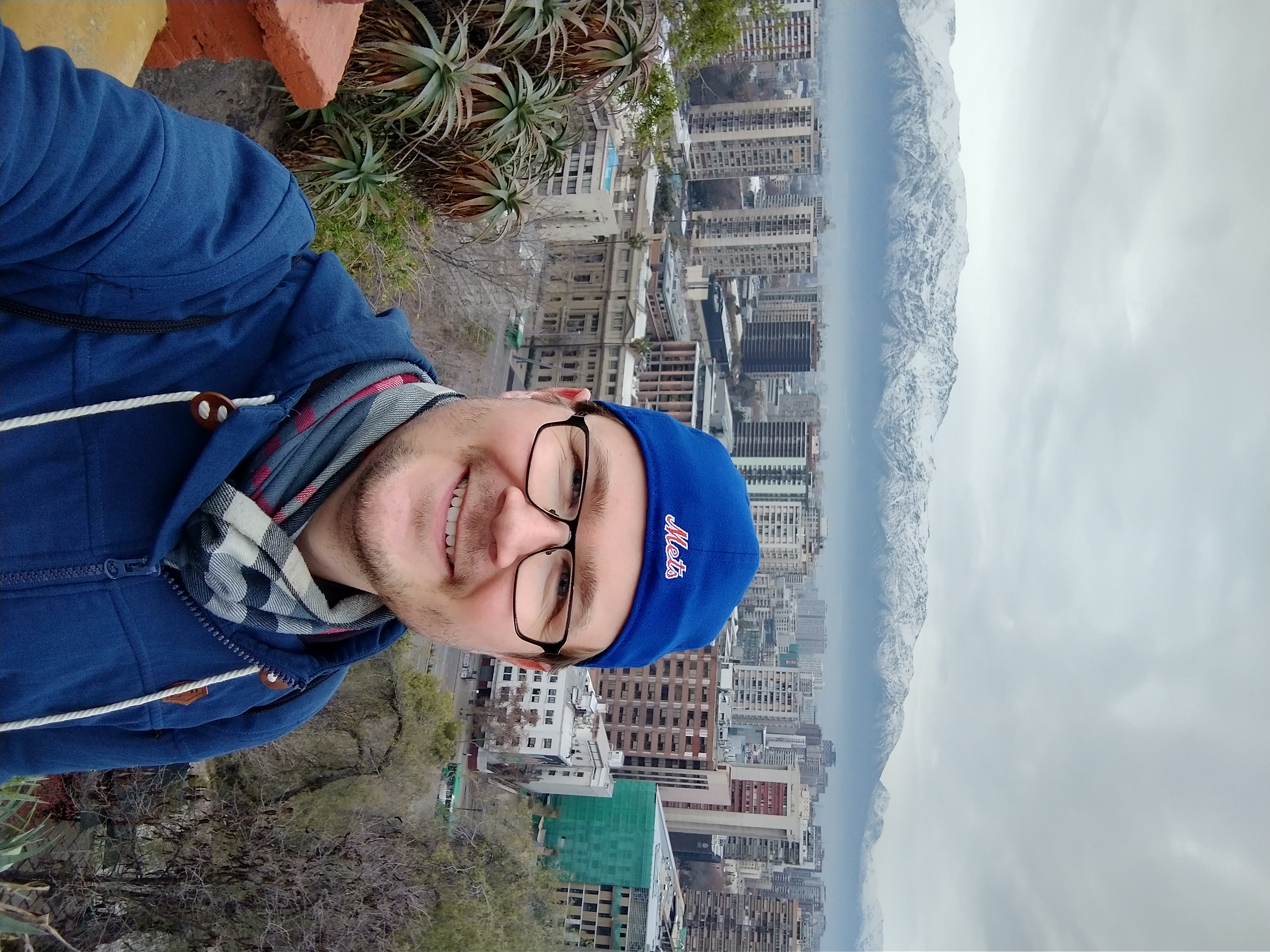 Me on Cerro Santa Lucía in Santiago de Chile.